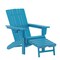 Flash Furniture Blue Adirondack Chair with Ottoman and Cupholder LE-HMP-1045-110-BL-GG - alternate 10